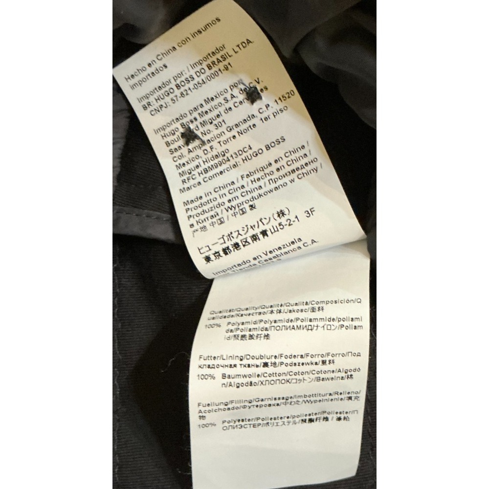 BOSS Hugo Boss Russell Quilted Shirt Jacket Mens XL Black Slim Fit Insulated - Picture 6 of 8